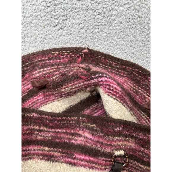 Knitted handBag large wool blend handmade - Picture 10 of 10